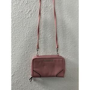 Women’s Crossbody Faux Leather Pink‎ Wallet
